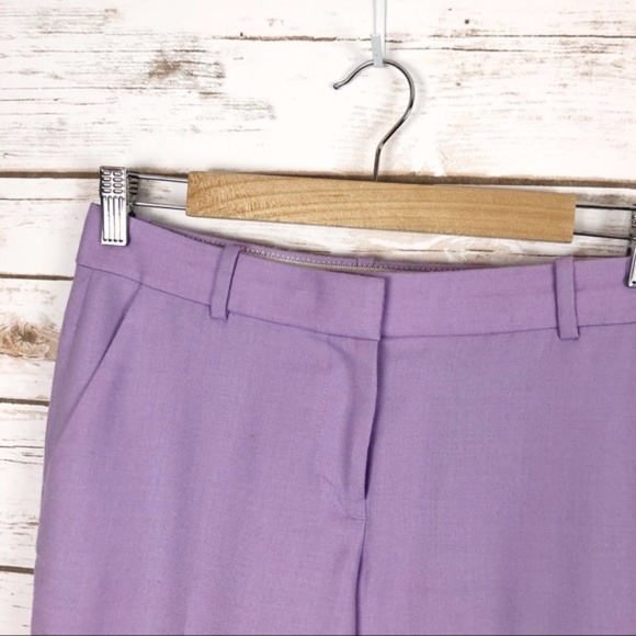 SOLD 💙 j. crew // wool cafe capri lavender pants - Picture 3 of 5